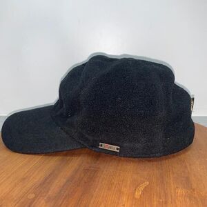 Wigens Men’s Size 58 Baseball Cap with Earflaps Hat Black Sweden Design